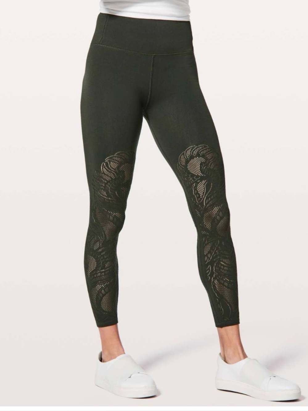 Lululemon Reveal Tight Lattice Paisley 28" in Evergreen